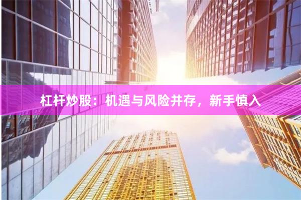 杠杆炒股：机遇与风险并存，新手慎入